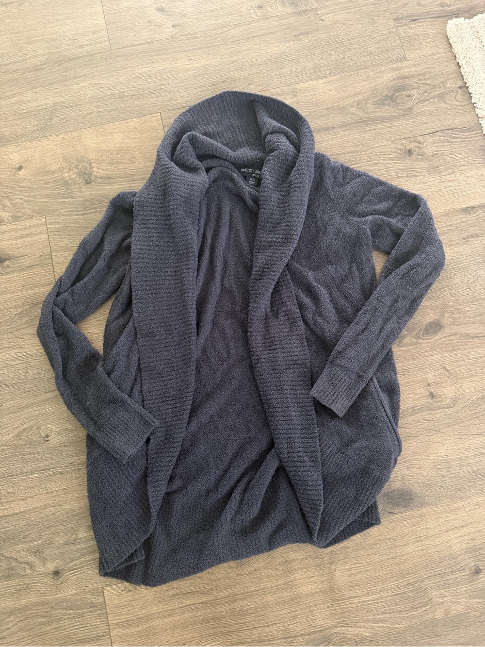 Barefoot Dreams Cozy Open-Front Cardigan - Navy